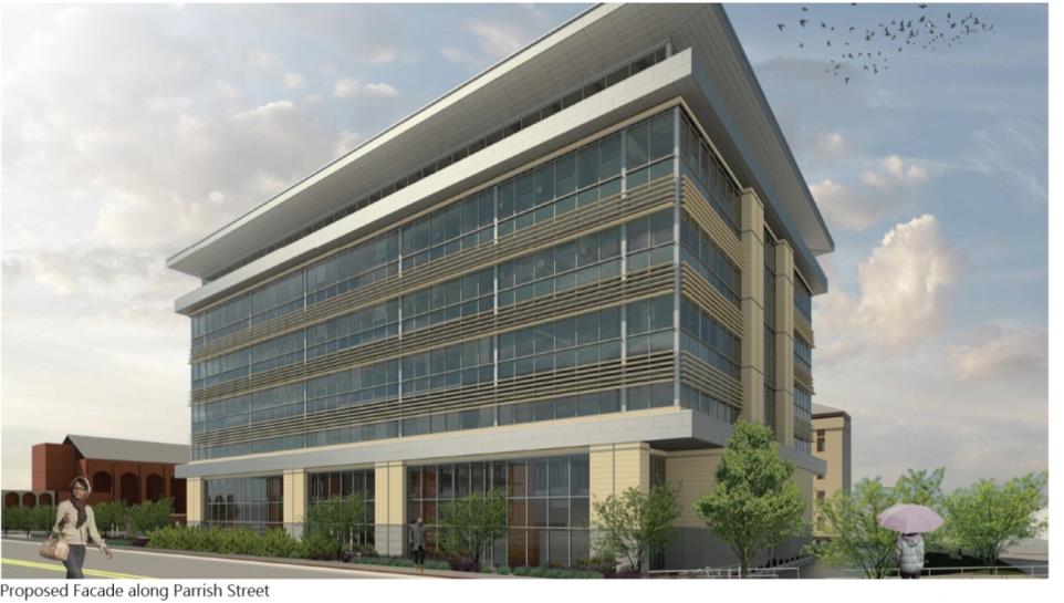 Proposed Facade along Parrish Street.emf